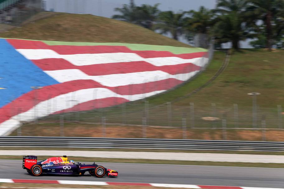 Vettel con la Red Bull. LaPresse